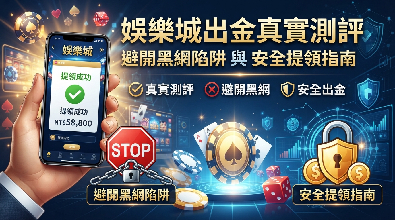 娛樂城出金真實測評：避開黑網陷阱與安全提領指南